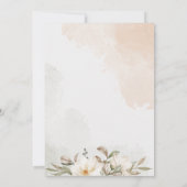 Invitation de mariage à l'aquarelle florale élégan (Dos)