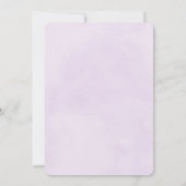 Invitation de mariage à l'aquarelle violette attra (Dos)