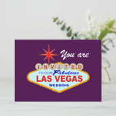 Invitation de mariage à Las Vegas VIOLETTE (Debout devant)