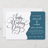 Invitation de mariage à l'écriture élégante classi (Devant)
