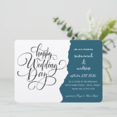 Invitation de mariage à l'écriture élégante classi (Debout devant)
