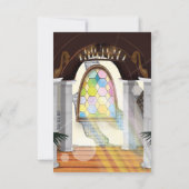 Invitation de mariage à l'église. (Dos)