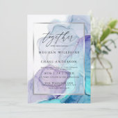 Invitation de mariage à l'encre d'alcool moderne A (Debout devant)