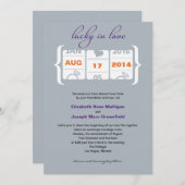 Invitation de mariage à machine à sous (Devant / Derrière)