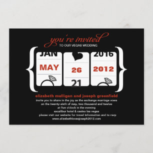 Invitation de mariage à machine à sous