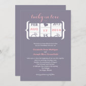 Invitation de mariage à machine à sous (Devant / Derrière)