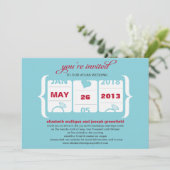 Invitation de mariage à machine à sous (Debout devant)