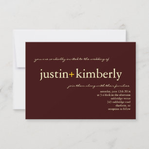Invitation de mariage  A+ petit briquet
