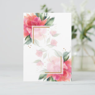 Invitation de mariage à petit budget jardin de ros