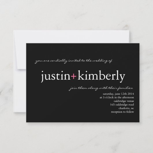 Invitation de mariage| A+|petite image (Devant)