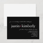 Invitation de mariage| A+|petite image (Devant / Derrière)