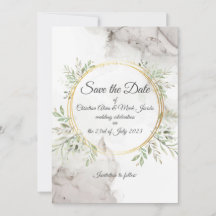 Invitation de mariage à réserver la date