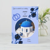 Invitation de mariage à Santorin (Debout devant)