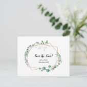 Invitation de mariage à sauvegarder la date carte (Debout devant)