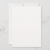 Invitation de mariage à script de jardin botanique (Dos)