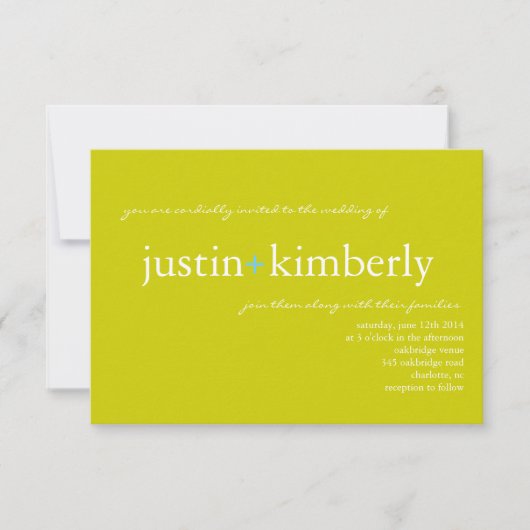 Invitation de mariage| A+|sm grtur (Devant)