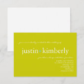 Invitation de mariage| A+|sm grtur (Devant / Derrière)