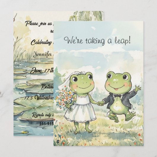 Invitation de mariage à télécharger, couple de gre (Devant / Derrière)