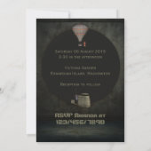 Invitation de mariage à thème Steampunk avec photo (Dos)