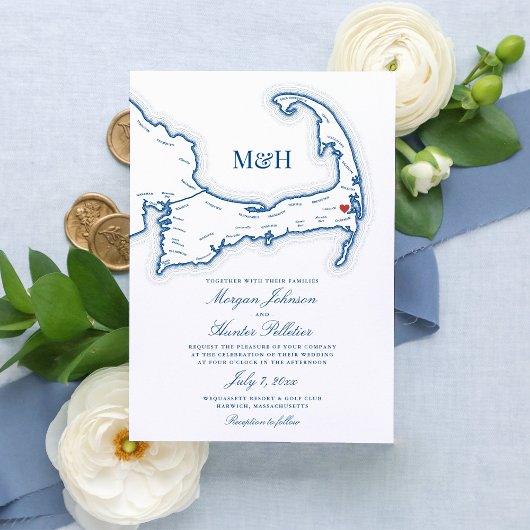 Invitation de mariage à Wequassett Resort | Cap Co