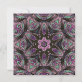 Invitation de mariage abstrait glamour (Dos)