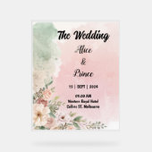 invitation de mariage acrylique aquarelle (Recto)