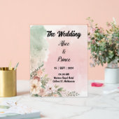 invitation de mariage acrylique aquarelle (Mariage)