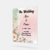 invitation de mariage acrylique aquarelle (Angle)
