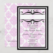 invitation de mariage adorable (Devant / Derrière)