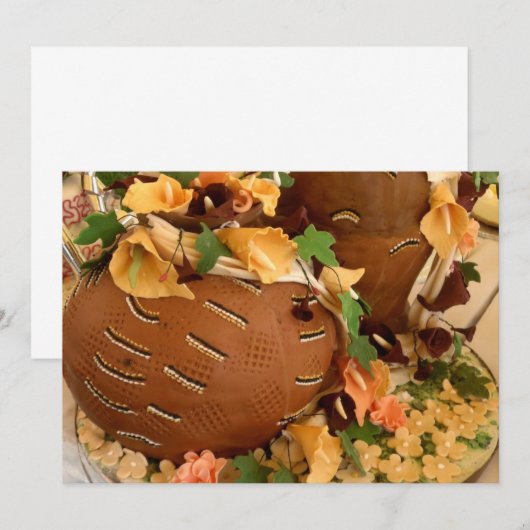 Invitation de mariage africain (Devant / Derrière)