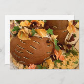 Invitation de mariage africaine (Devant / Derrière)