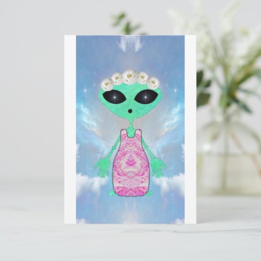 Invitation de mariage alien  (Debout devant)