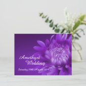 Invitation de mariage Améthyste 33ème (Debout devant)