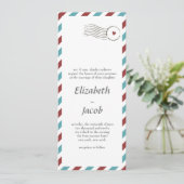 Invitation de mariage // Amour d'Airmail (Debout devant)