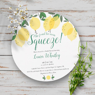 Invitation de mariage amusante Main Squeeze Lemons