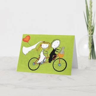 Invitation de mariage amusante pour les cyclistes 