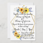 Invitation de mariage anglaise (Devant)