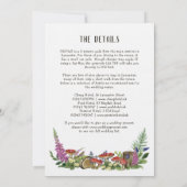 Invitation de mariage Animaux de la forêt (Dos)