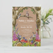 Invitation de mariage Animaux des Bois (Debout devant)