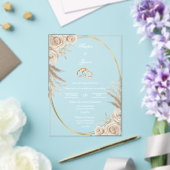 Invitation de mariage anneau bohème ovale (Insitu (Mariage))