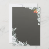 Invitation de mariage Anneaux d'or de luxe (Dos)