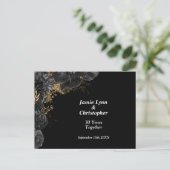 Invitation de mariage anniversaire de mariage Rose (Debout devant)