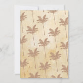 Invitation de mariage anniversaire tropical vintag (Dos)