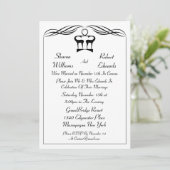 Invitation de mariage après Buck And Doe (Debout devant)