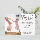 Invitation de mariage après la cérémonie (Debout devant)