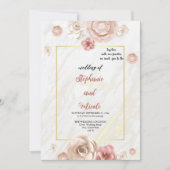 invitation de mariage aquarelle (Devant)