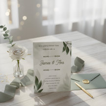 Invitation de mariage aquarelle florale féminine v