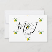 Invitation de mariage aquarelle Limoncillo Lime Le (Dos)