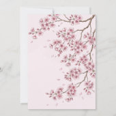 Invitation de mariage aquarelle Sakura (Dos)