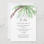 Invitation de mariage aquarelle tropicale pour les (Devant)